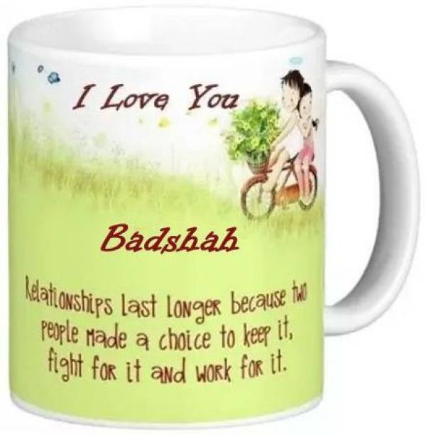 Exoctic Silver I Love You Badshah Romantic Quotes 087 Ceramic Coffee Mug