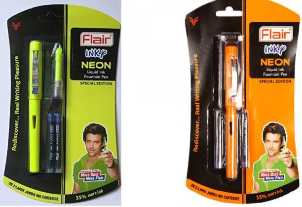 FLAIR Inky Neon Liquid Ink Fountain Pen