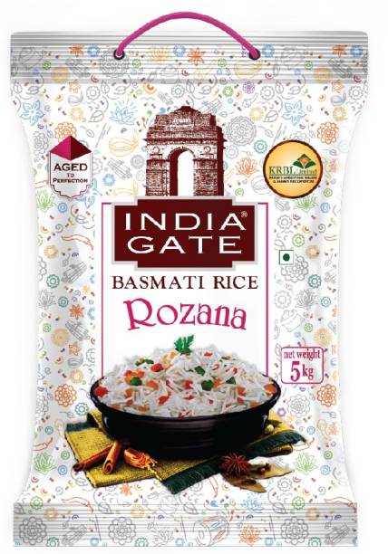 INDIA GATE Rozana Basmati Rice (Medium Grain, Polished)
