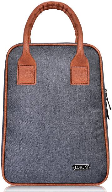 LOREM FZZ-TB02 Grey Lunch/Tiffin/Storage Bag Men & Women Office, College & School Waterproof Lunch Bag
