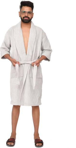 TRIDENT White Medium Bath Robe