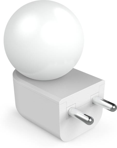 Fybros 0.5 Watt LED Night Lamp Night Bulb Night Ligh White Color - FLS5291A 0.5 W Decorative Plug & Play, 2 Pin Night Bulb