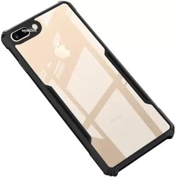 MOBILOVE Back Cover for Apple iPhone 7 Plus / 8 Plus | Four Corner Hybrid Soft PC Anti Clear Gel TPU Bumper Case