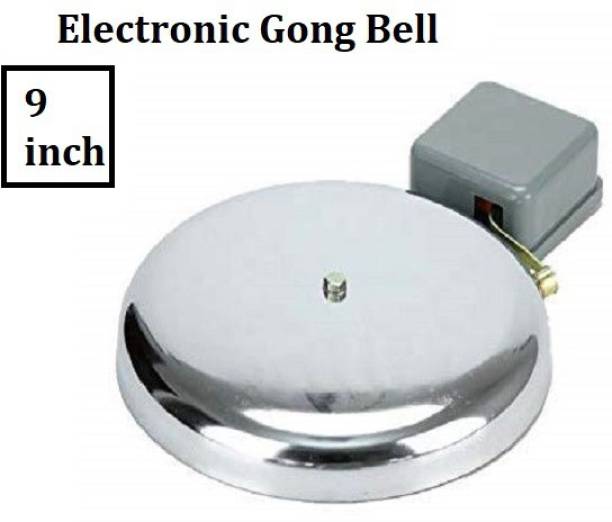 SWAGGERS SWAGGERS GONG BELL (9 INCH) Huge Gong Electric Industrial School College Factory bell Wired Door Chime Wired Door Chime