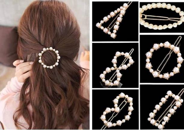 Kailash Pearl lock pin for women and girls (06 pieces) Hair Pin
