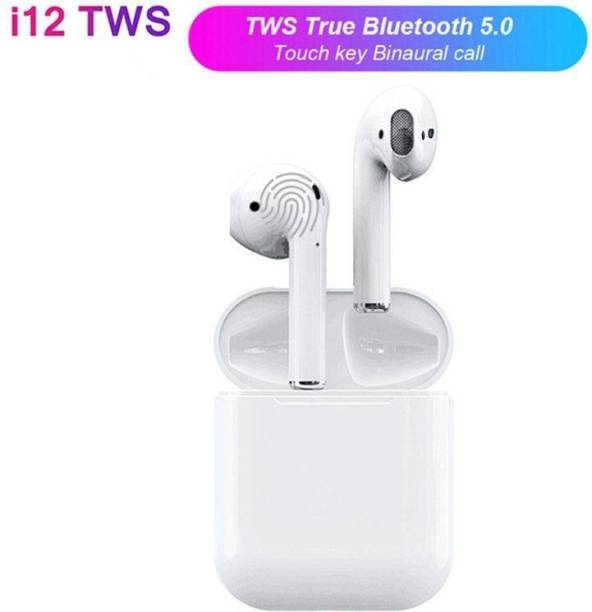 CADNUT i12 TWS Bluetooth Earphones Touch Sensor with in Built Mic and High Bass Level Bluetooth Headset