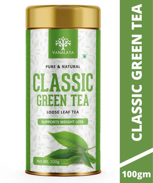 Vanalaya Classic Green Tea For Weight Loss Loose Leaf Green Tea Tin