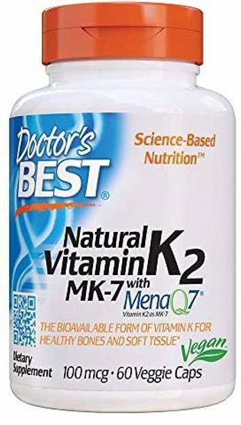 Doctor's Best Natural Vitamin K2 Mk-7 with MenaQ7, 60 Count