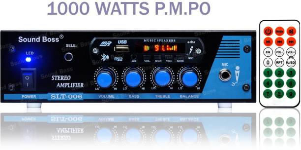 Sound Boss SLT-006 (BLUE) 2-Channel High Power Stereo with BLUETOOTH/MIC/USB/SD/AUX/FM 210 W AV Power Amplifier