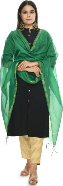 MOEZA Poly Chanderi Self Design Women Dupatta