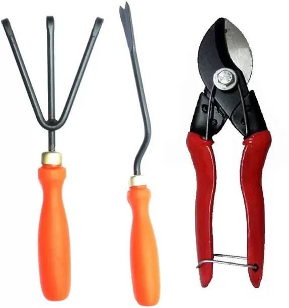 My Garden Gardening Hand Weeder, Cultivator & Heavy Cutter (3 Tools) Garden Tool Kit