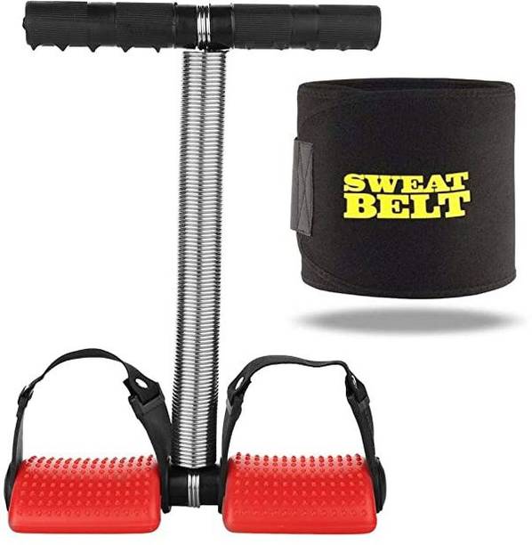 Best-Quality-Hub Tummy Trimmer Single Spring Combo Pack Sweat Belt Fitness Accessory Kit Kit