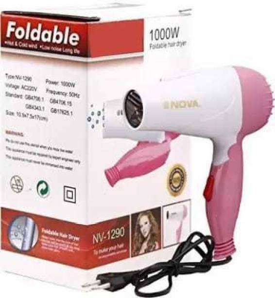 Rastic Professional NV-1290 Hair Dryer With 2 Speed Control|Electric |Foldable|1000 W Hair Dryer Hair Dryer