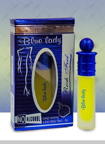 Al Nuaim Brand 100% Original Blue Lady 6Ml Great Fragrance Long-Lasting For Women Floral Attar