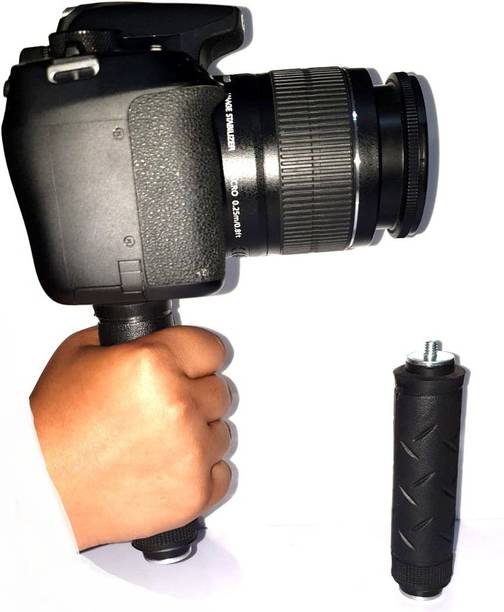 SHOPEE Camera Handle Grip Support Mount Universal Handlegrip Camera Stabilizer with 1/4" Male Screw for Dslr Camera Camcorder Action LED Video Light Smartphone Camera Rig
