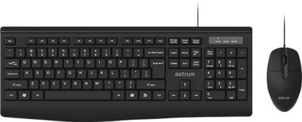 ASTRUM KC100 - Desktop USB Wired Keyboard and Mouse Wired USB Multi-device Keyboard