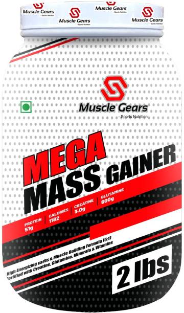 Muscle Gears Mega Mass Gainer 2lbs Coffee Weight Gainers/Mass Gainers