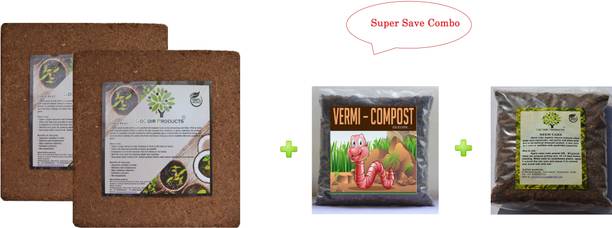GoCoir Products Combo pack (Cocopeat 10 kg, Neemcake 1/2kg, Vermicompost 1/2kg), Potting mixture Potting Mixture