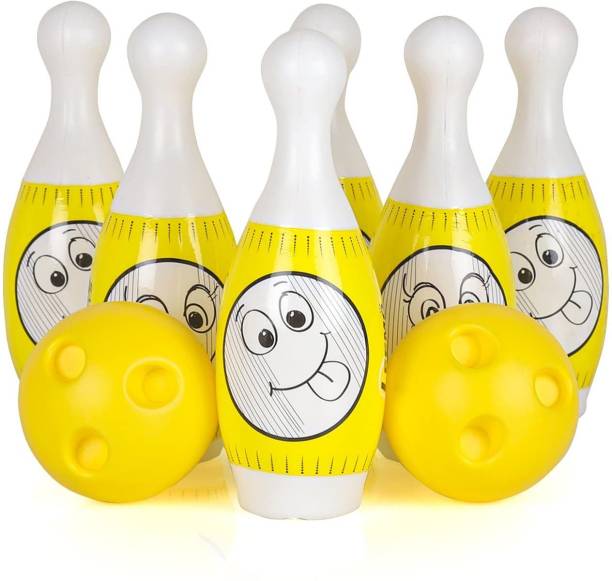 Skstore Bowling Game for Kids 6 Pin 2 Balls Bowling Set Game Indoor Outdoor Play Sports Bowling Set