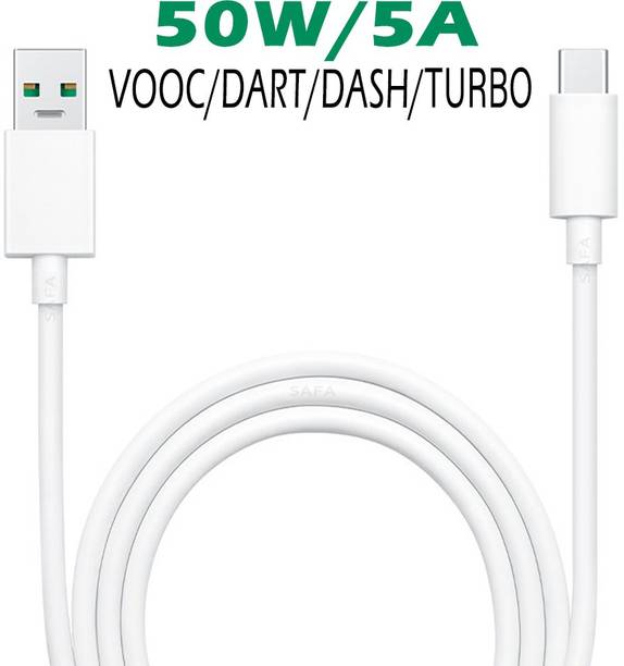 Safa USB Type C Cable 50 A 1 m Fast Charging VOOC Cable