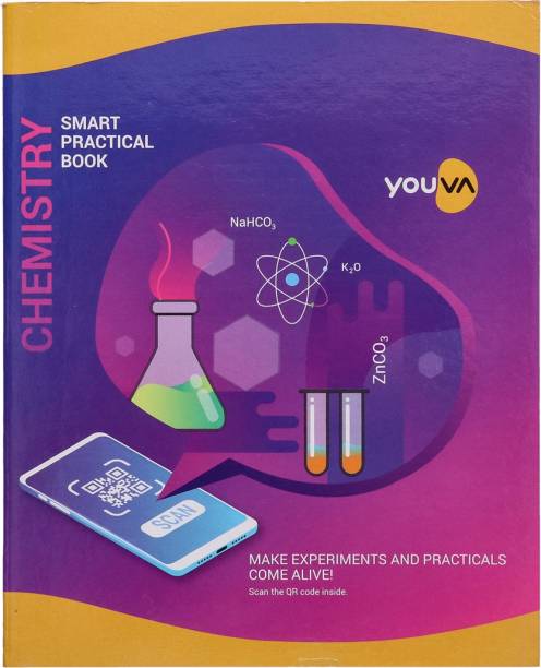 NAVNEET Youva Hard Bound Chemistry Practical Book 21.5x26.5 cm Regular Notebook 1 Side Ruled & 1 Side Plain 176 Pages