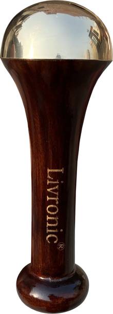 Livronic Ayurvedic Kansa Wand Face Massager With Neem Wood Handle For Natural Glow, Detoxification And Stress Relief (PACK OF 1) Massager