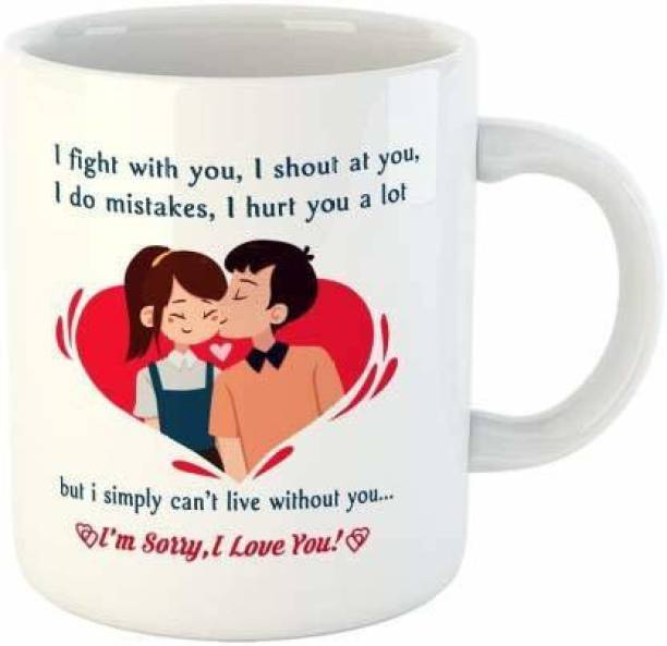 dk printing I'M SORRY, I LOVE YOU MUG FOR ANYONE LOVER Ceramic Coffee Mug