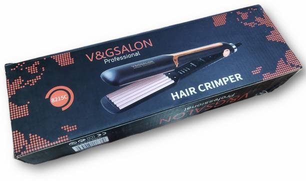 V&G SALON VnG Crimping Machine for Voluminous Crimper 8215 New + Lip Liner 12Pcs (Combo) Electric Hair Styler