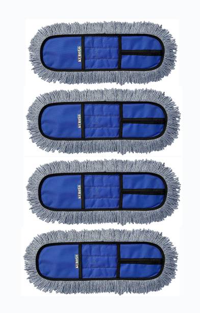 KUROXO Microfiber Wet and Dry Mop Refill Pads for 24 inch mop only (Pack of 4 Pcs) Wet & Dry Mop