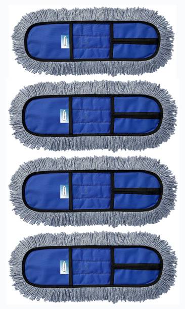 Livronic Microfiber Wet and Dry Mop Refill Pads for 18 inch mop only (Pack of 4 Pcs) Wet & Dry Mop