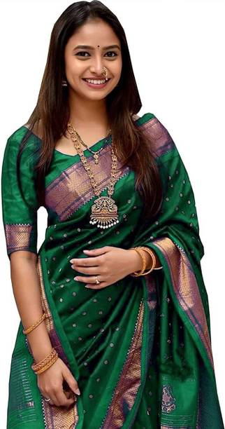 Self Design, Woven Kanjivaram Pure Silk, Jacquard Saree