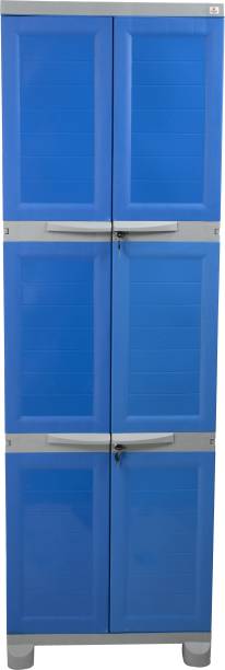 Classic Furniture Classic Furniture Liberty 6ft Cupboard|Wardrobe|Closet- Blue Grey Plastic 2 Door Wardrobe
