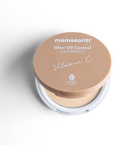 Mamaearth Glow Oil Control Compact SPF 30 with Vitamin C & Turmeric for 2X Instant Glow Compact