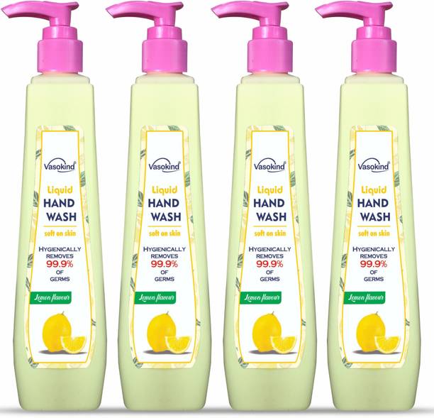 vasokind Hand wash for better hygiene with Lemon Power Hand Wash Pump Dispenser