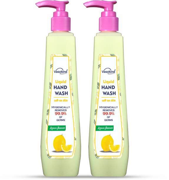 vasokind Hand wash for better hygiene with Lemon Power Hand Wash Pump Dispenser