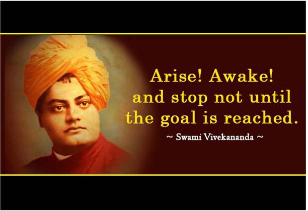 Poster Swami Vivekananda Quotes Series 2 sl1039 (Plastic Large Wall Poster, 36x24 Inches, Multicolor) Fine Art Print
