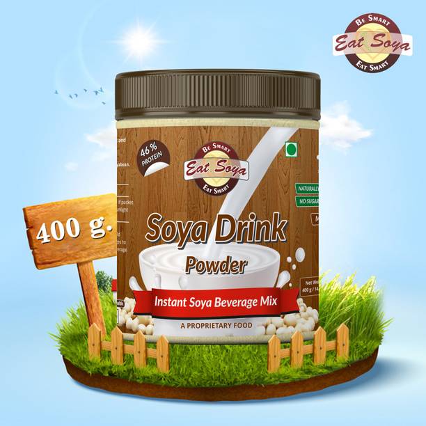 Eat Soya SOYA  - 46% Protein - Vegan, Non GMO (Sugar Free, Cholesterol Free, Lactose Free, Gluten Free - Plain/Unflavored) To Make Delicious Soya Milk Milk Substitutes Powder