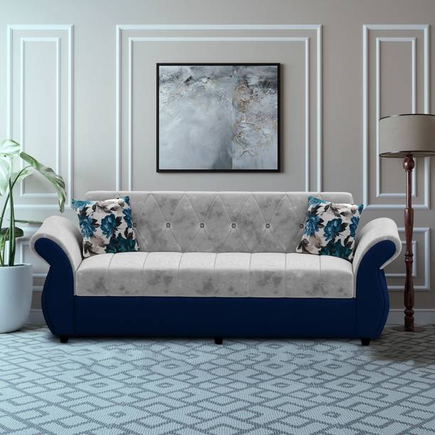 Bharat Lifestyle Alina Fabric 3 Seater  Sofa