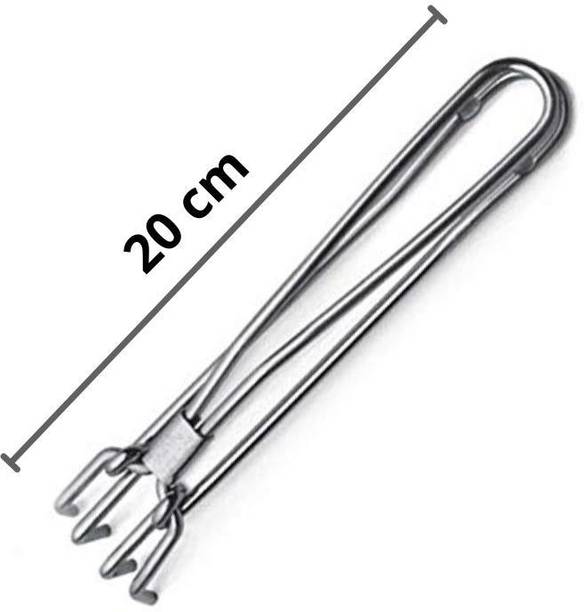FarQue Stainless Steel Pakad Tongs for Kitchen/Doctor Pakkad 20 cm Utility Pakkad