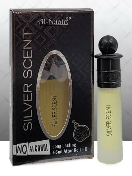 Al Nuaim Brand 100% Original Silver Scent 6Ml Great Fragrance Long-Lasting (Unisex) Floral Attar