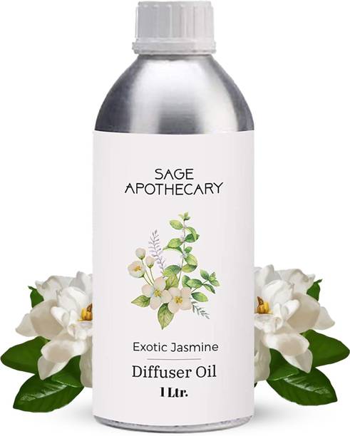 Sage Apothecary Exotic Jasmine Diffuser Oil|Essential Oil- (1 L)
