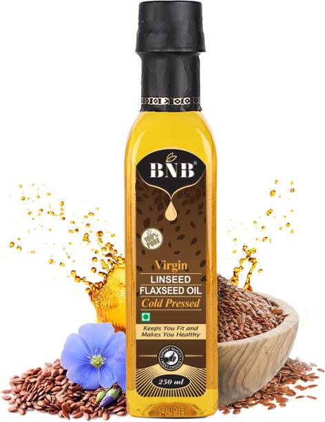 BNB Virgin |Cold Pressed| Flaxseed Oil | Linseed Oil | Alsi Ka Tel | Tisi Oil |Omega 3-6-9 Flaxseed Oil PET Bottle