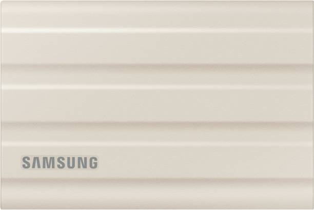 SAMSUNG T7 Shield 2TB USB 3.2 Gen 2(10 Gbps),IP65 Rated,Speed upto 1050 MB/s,(MU-PE2T0K) 2 TB External Solid State Drive (SSD)