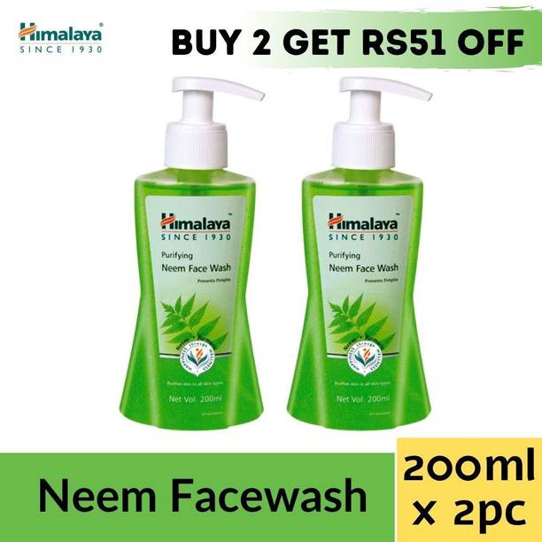 HIMALAYA NEEM FACE WASH BEST DEAL (200MLX2) Face Wash