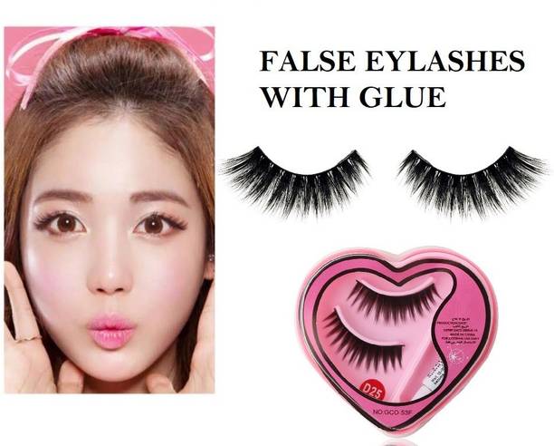 KAIASHA Waterproof and Easy to Wear Heart Shape Eyelashes With Glue