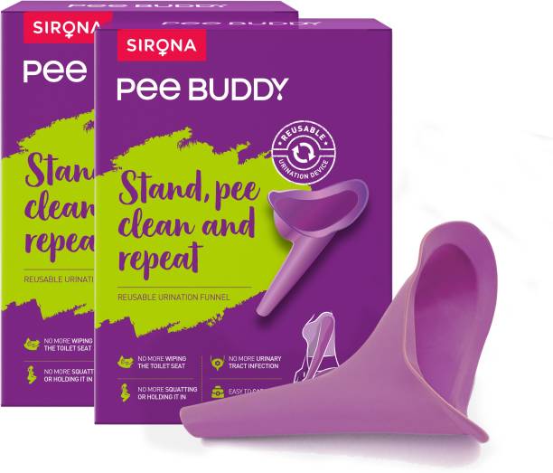 PeeBuddy - Stand And Pee Reusable Portable Urination Funnel For Women (2 Units) Reusable Female Urination Device