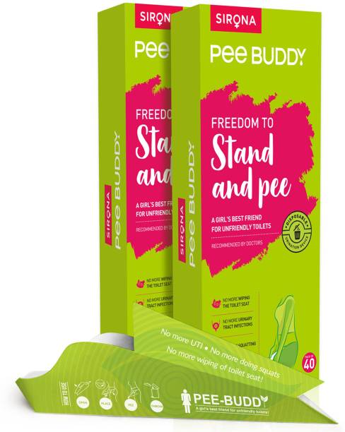 PeeBuddy 80 Funnels Disposable Stand and Pee Female Urination Device for Women Disposable Female Urination Device