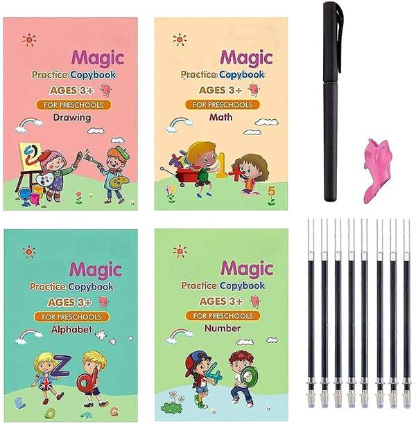 Prekrasna Magic Practice 4 BOOK + 8 REFILL +1 Grip