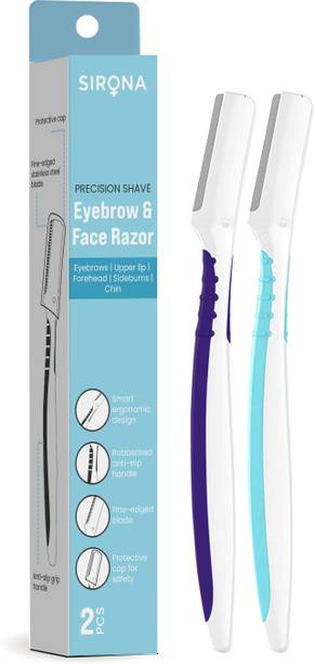 SIRONA Precision Shave Reusable Eyebrow & Face Razor for Women