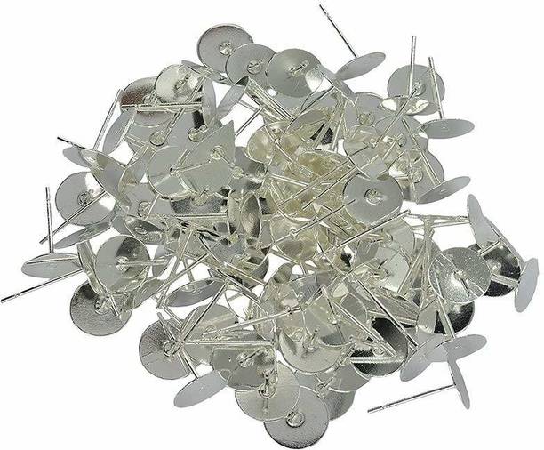 नवजही Earring Backpush Backs Stoppers Bullet Clutch Portable Flat pad Stoppers 25pcs